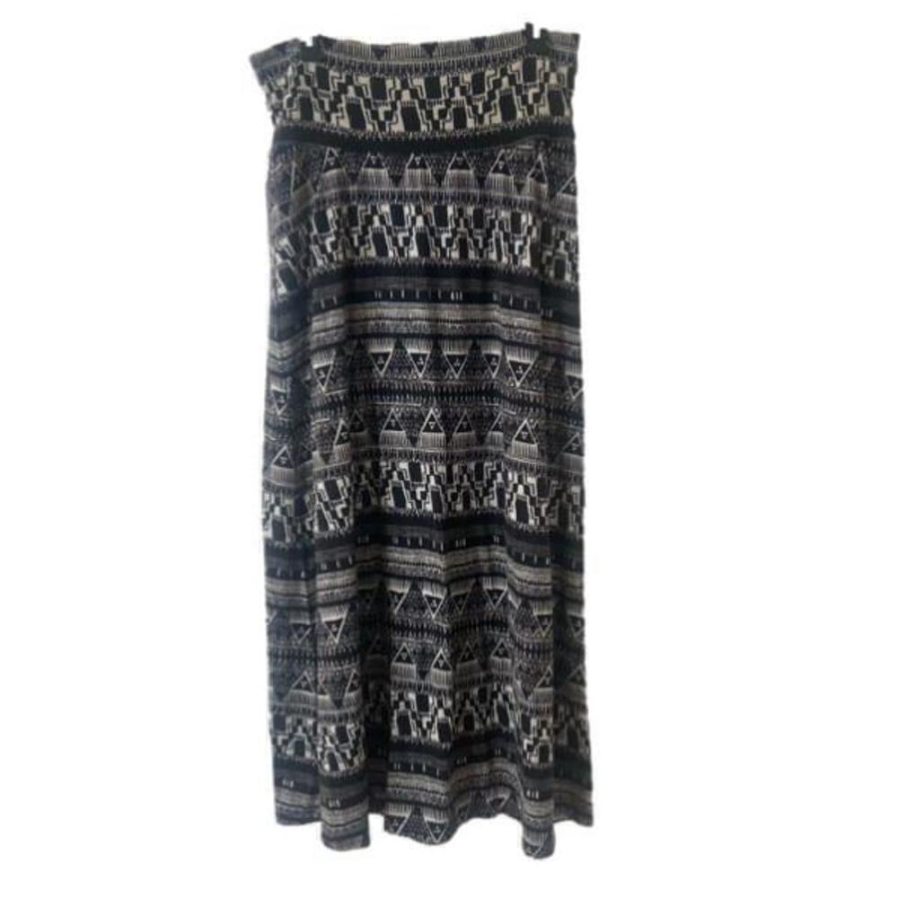 Mossimo Supply Co Maxi Skirt Large Black White NWOT